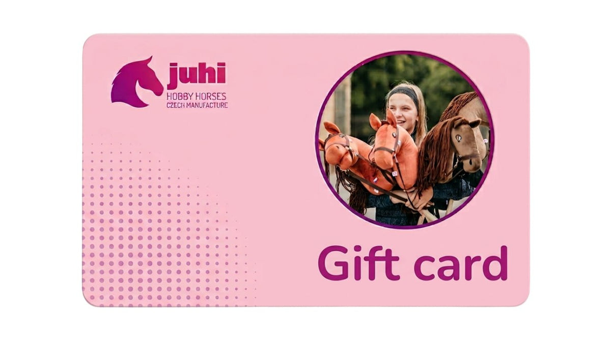 Dárková karta JUHI pro nákup na e-shopu i v kamenné prodejně
