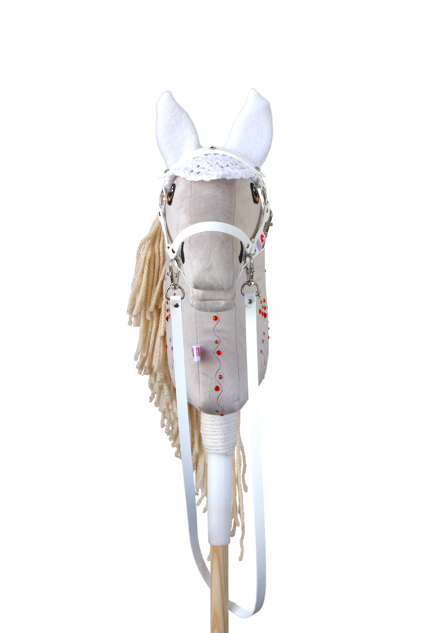 Čabraka háčkovaná - Bílá - Sportovní pony
