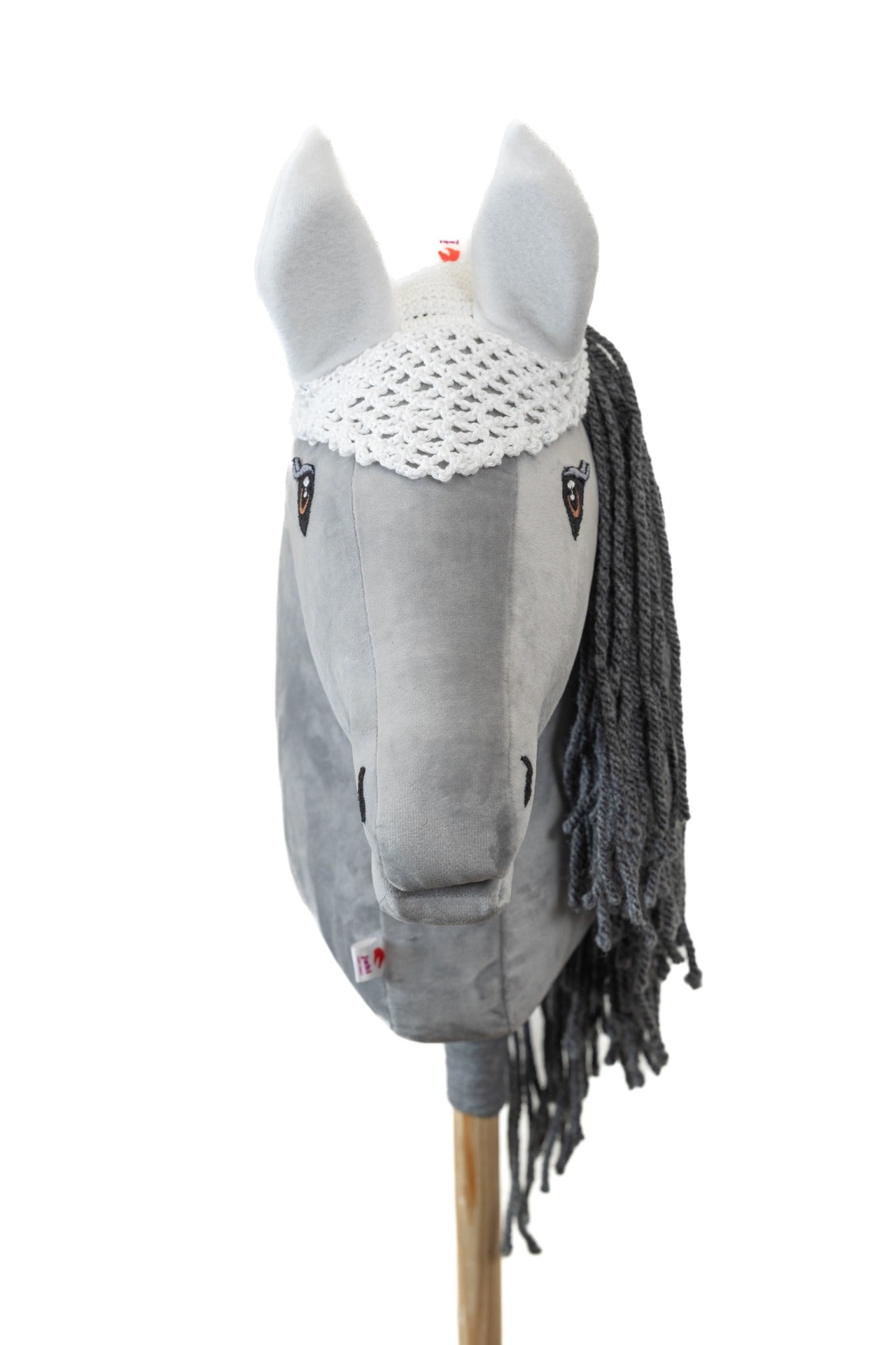 Ear net crocheted - White - Foal