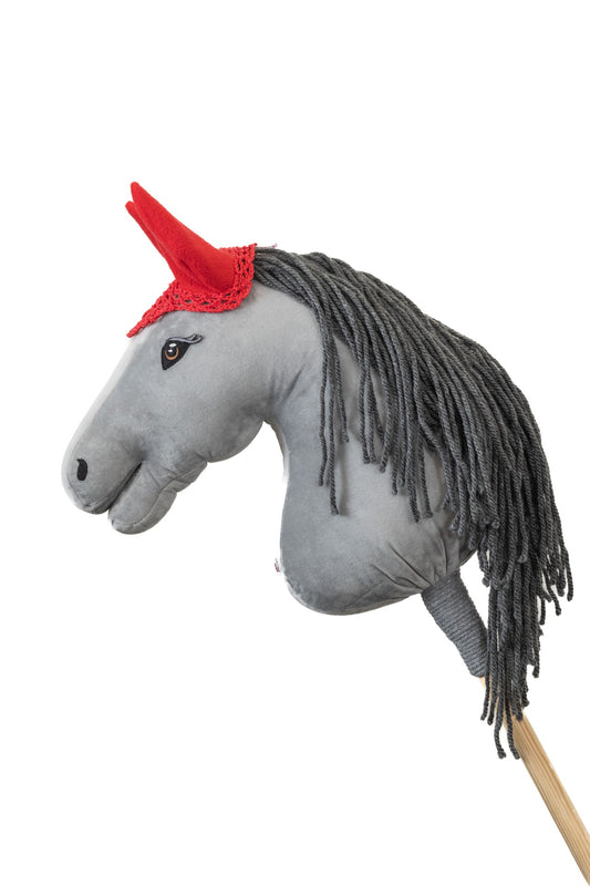 Ear net crocheted - Red - Foal