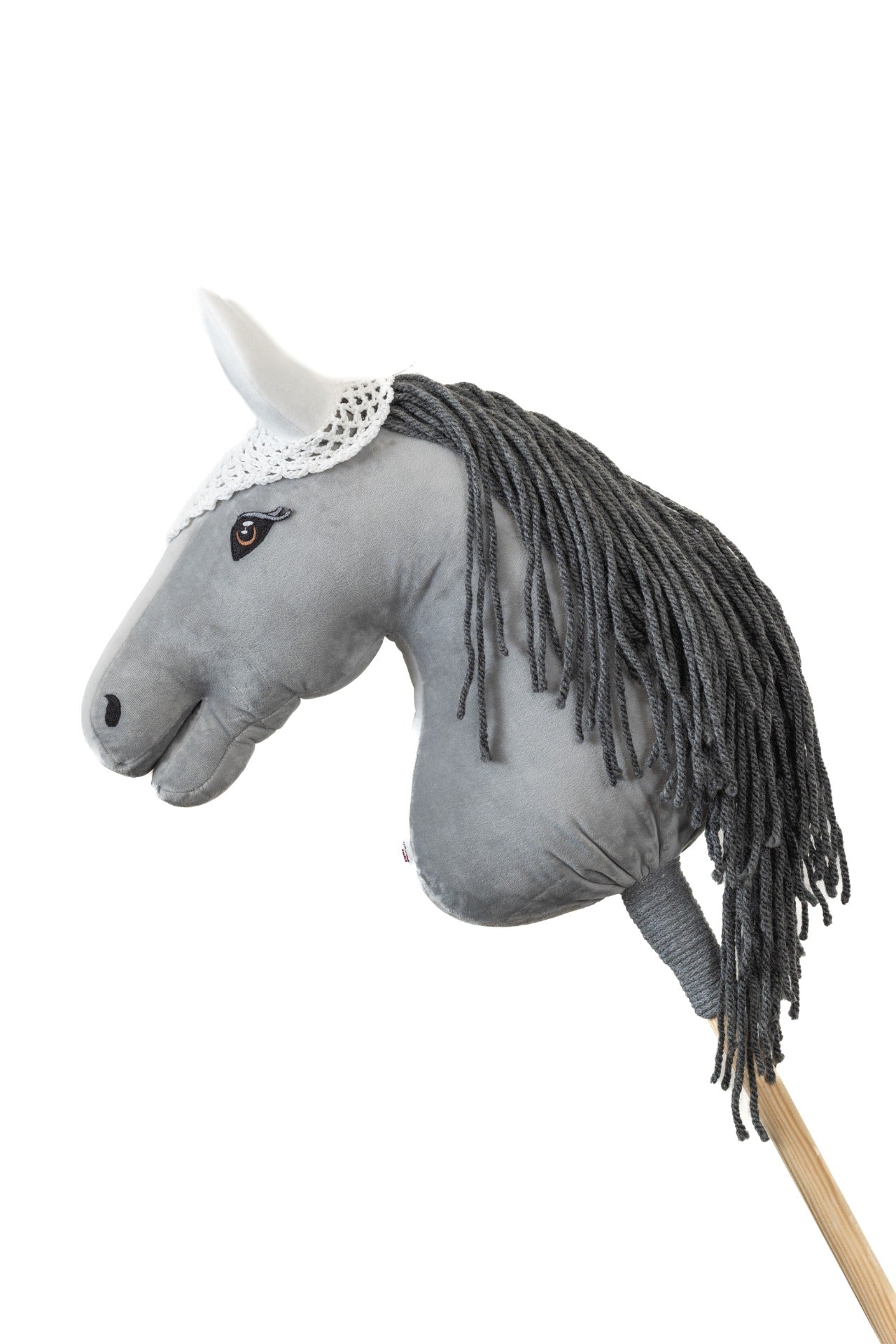 Ear net crocheted - White - Adult horse