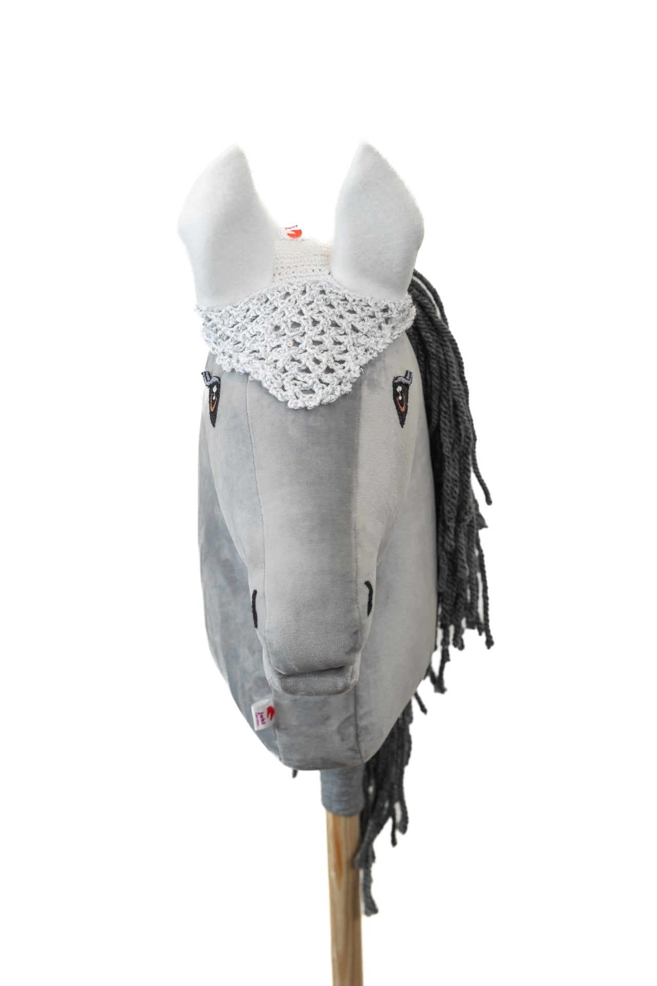 Čabraka háčkovaná - Bílostříbrná - Dospělý kůň
