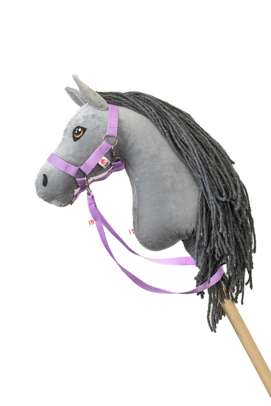 Halter with reins - Lilac - Adult horse