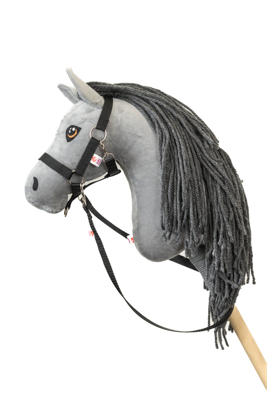 Halter with reins - Black - Adult horse