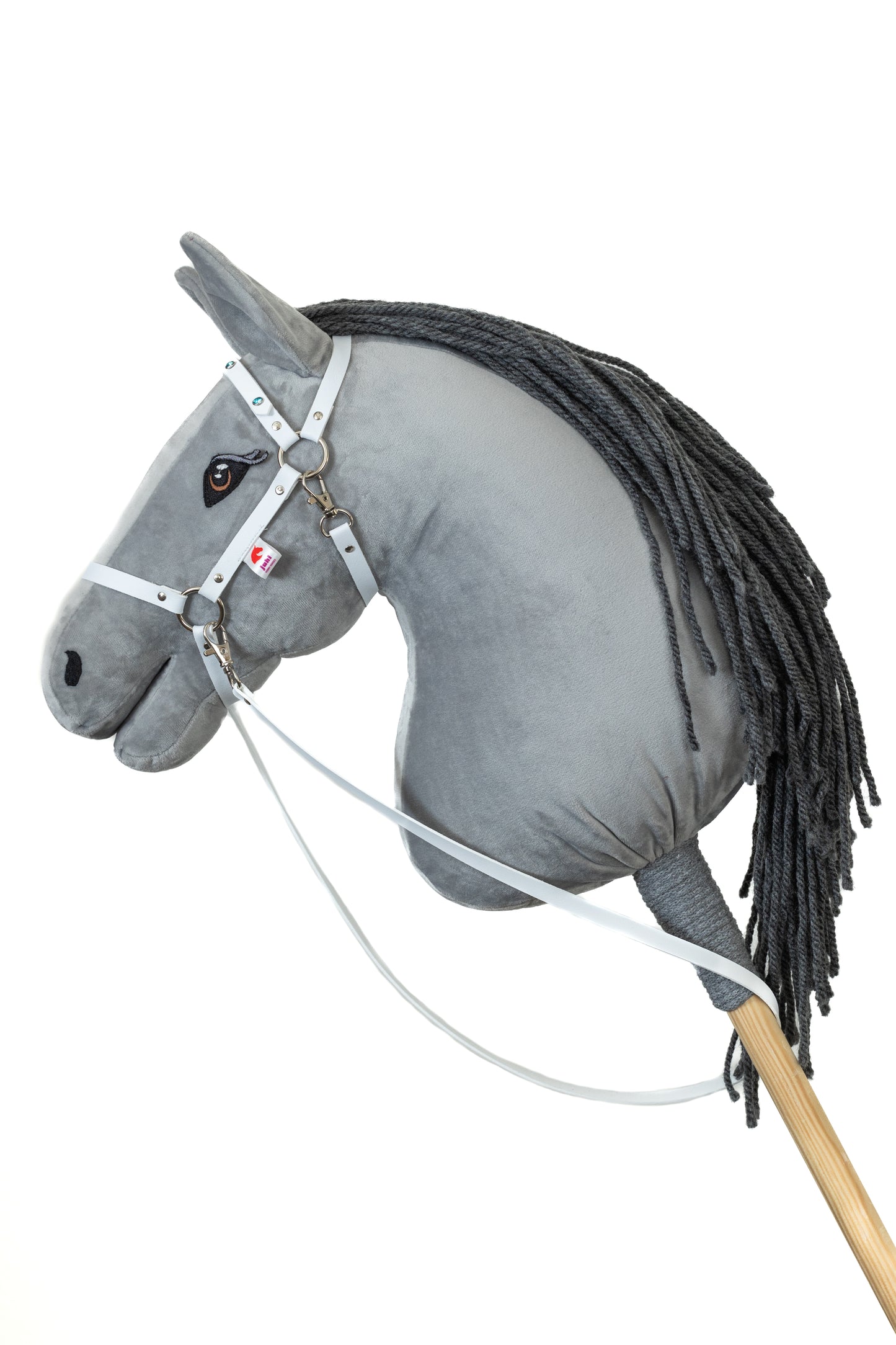 Ohlávka Crystal bílá - Stříbro - Dospělý kůň
