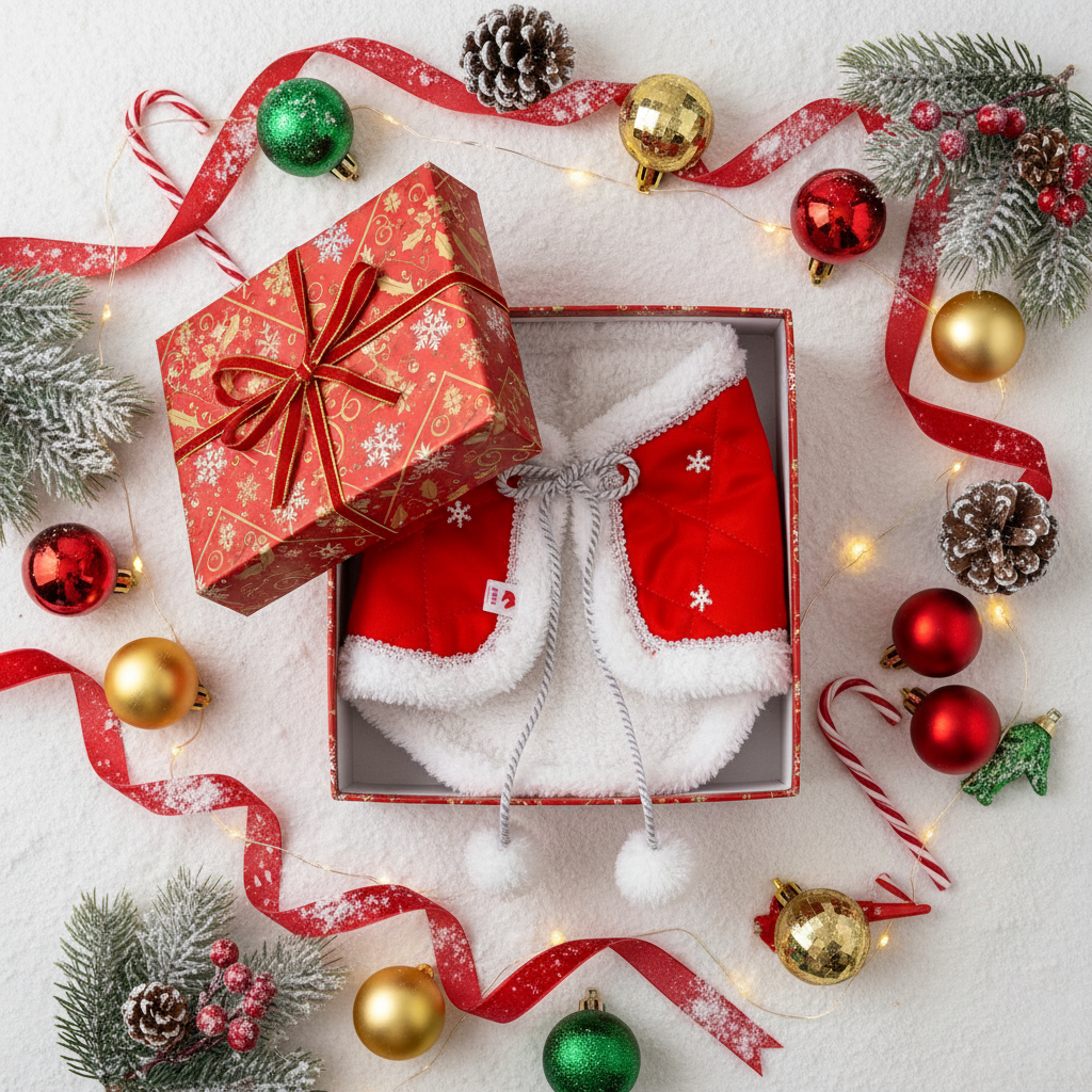 Vánoční dečka - Červeno-bílá - Hříbě