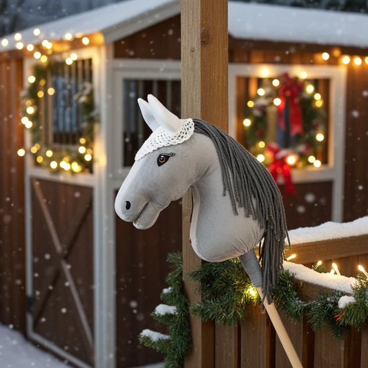 Čabraka háčkovaná - Bílá - Dospělý kůň