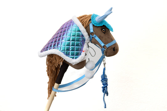 Výhodný SET světle modrý - dospělý kůň