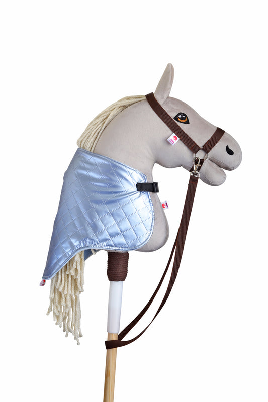 Lesklá modrá dečka pro hobby horse - Hříbě