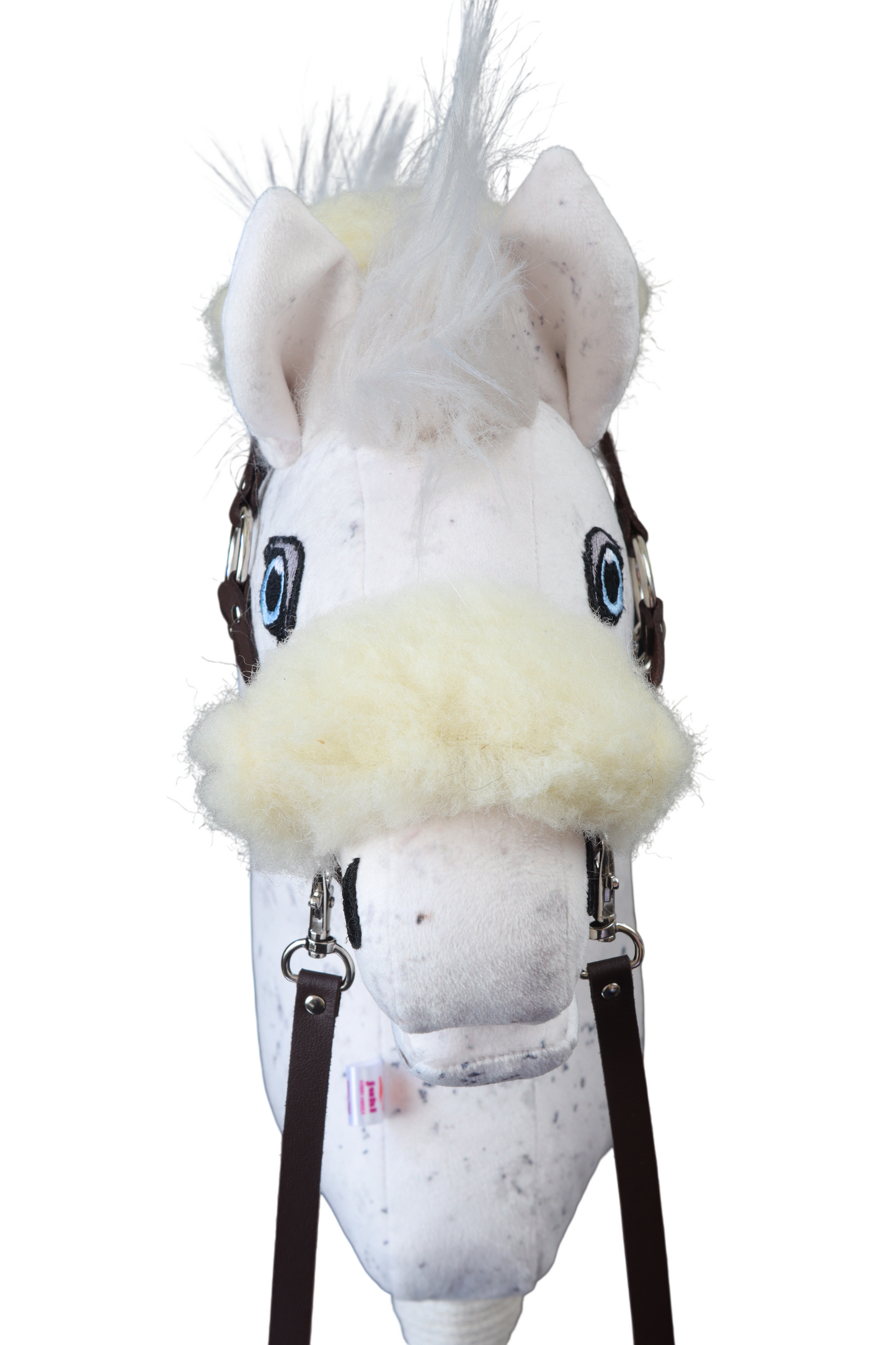 Ohlávka s beránkem Eco kůže - Hnědá - Sportovní pony
