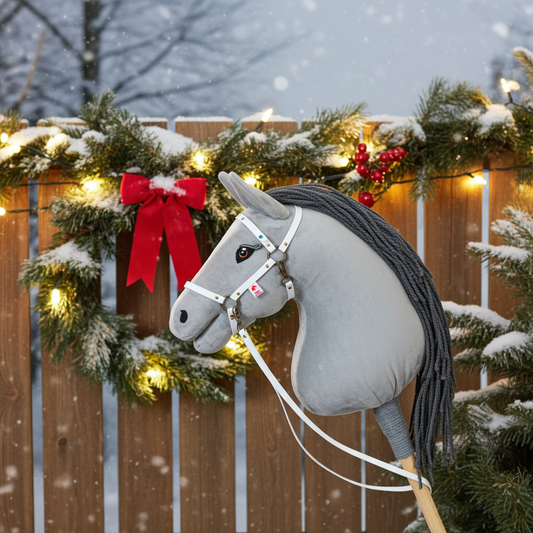 Ohlávka Crystal bílá - Mosaz - Hříbě