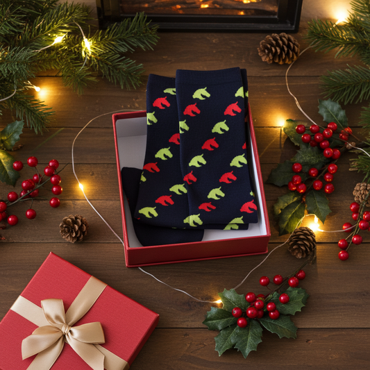 Potítka a podkolenky SET černé pro hobbyhorsing s motivem koně