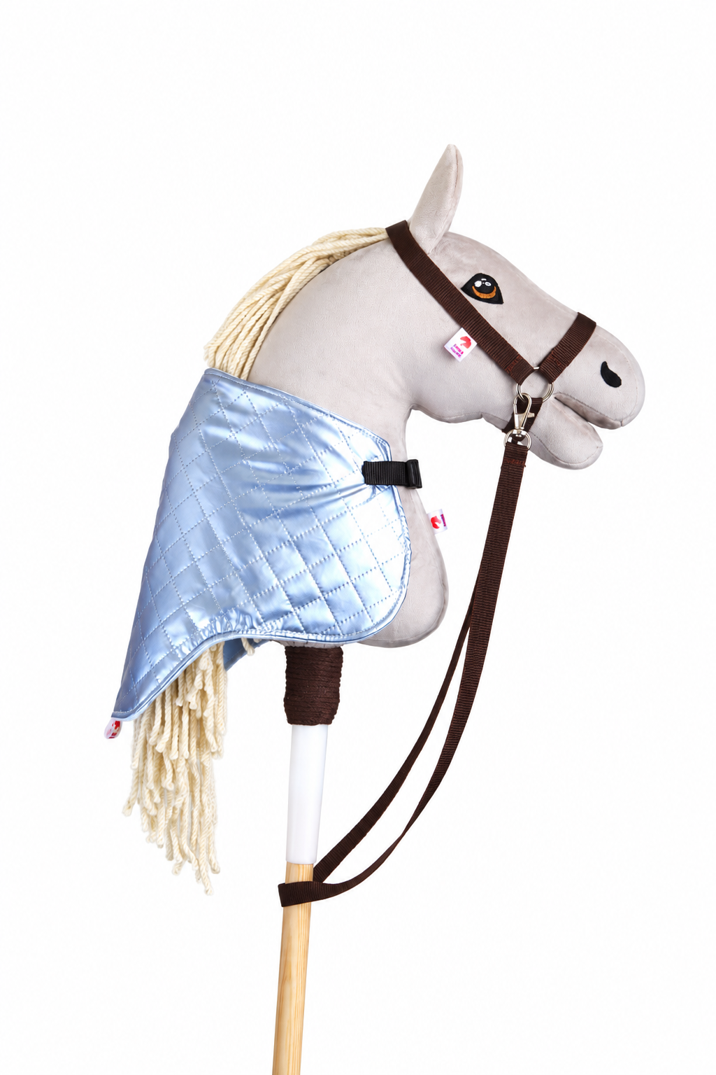 Lesklá modrá dečka pro hobby horse - Hříbě