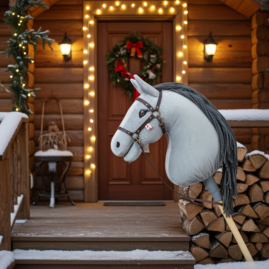 Ohlávka Crystal hnědá - Mosaz - Dospělý kůň