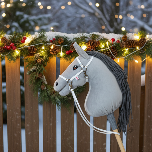 Ohlávka Crystal bílá - Mosaz - Dospělý kůň