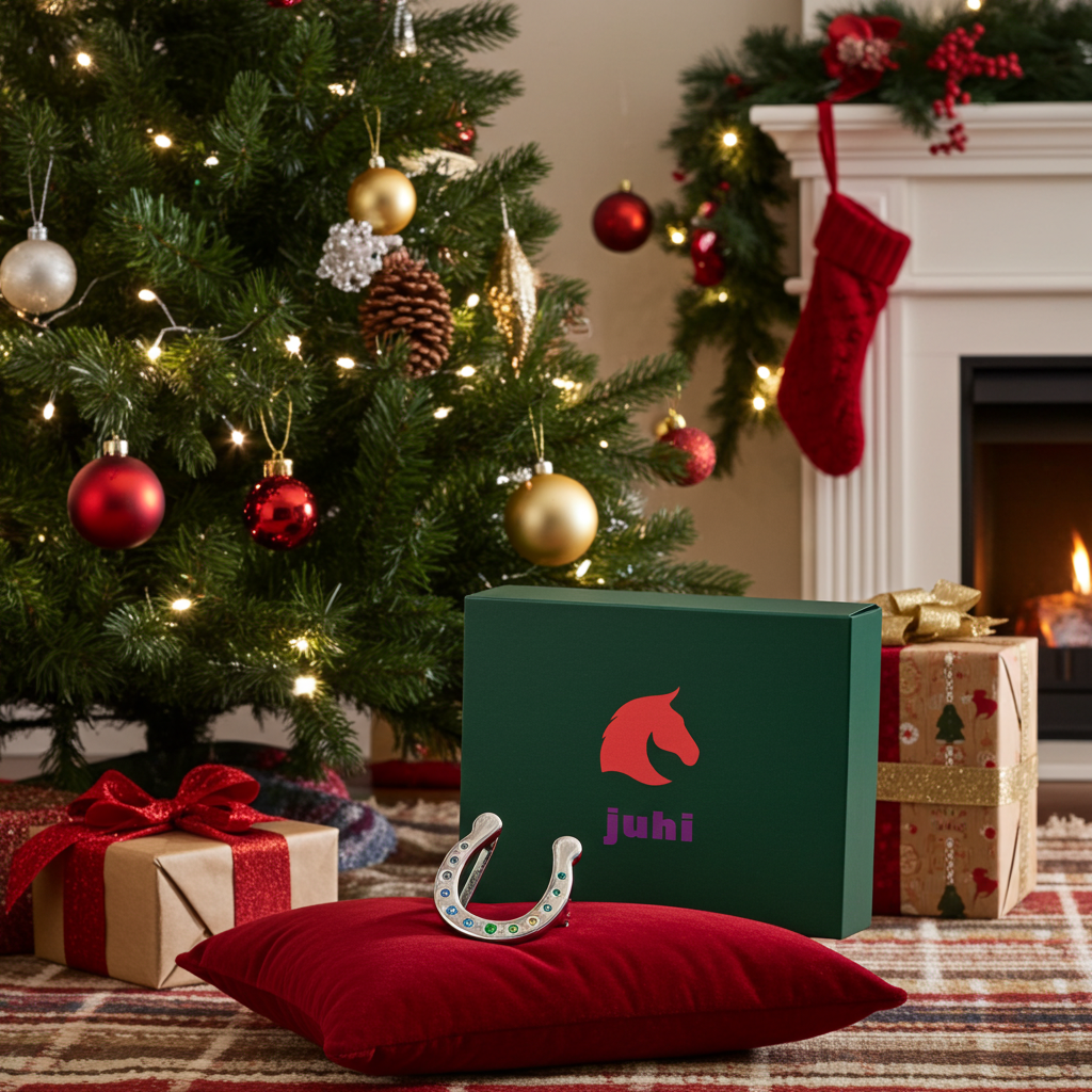 Vyměnitelná spona na pásek podkova stříbrná