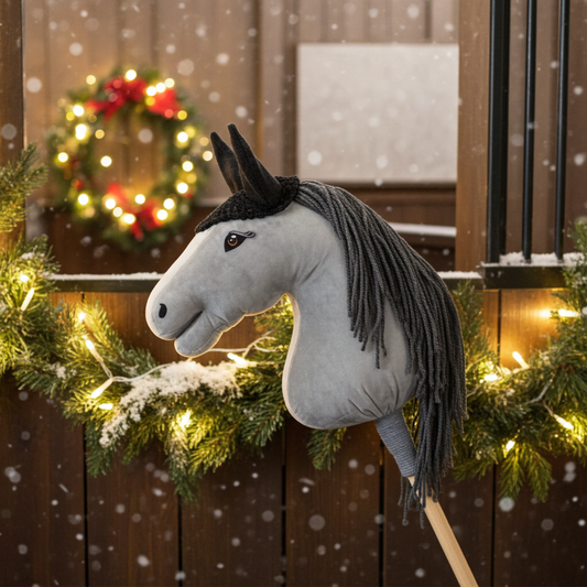 Čabraka háčkovaná - Černá - Hříbě