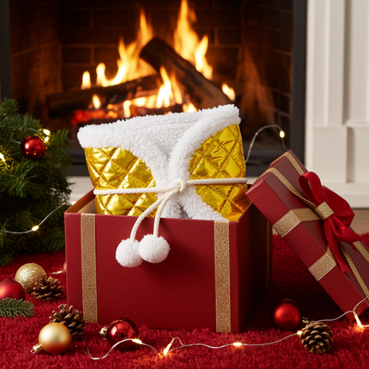 Zimní dečka - Prošev s beránkem - Zlatá - Hříbě